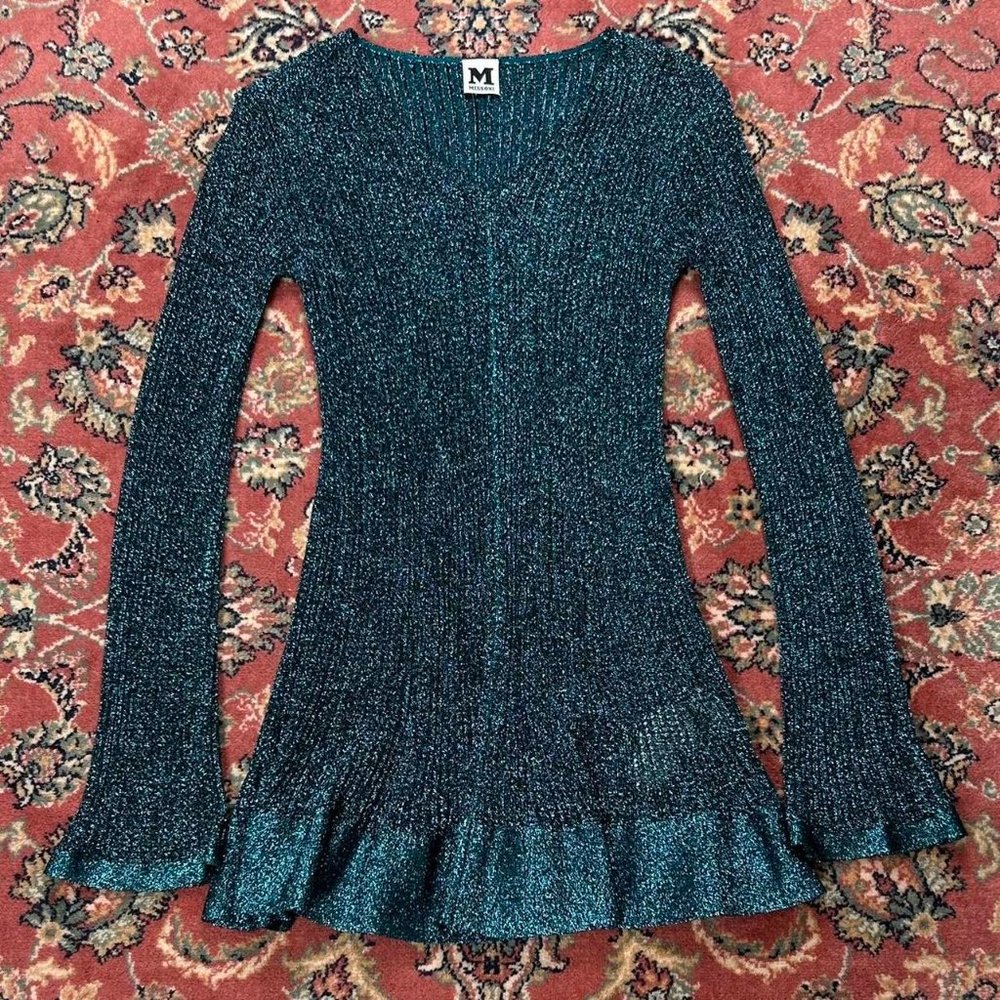 Missoni Womens Blue and Green Dress